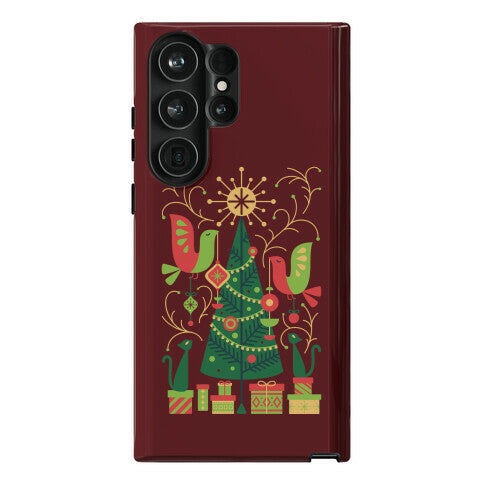 Vintage Christmas Tree Decorating Phone Case